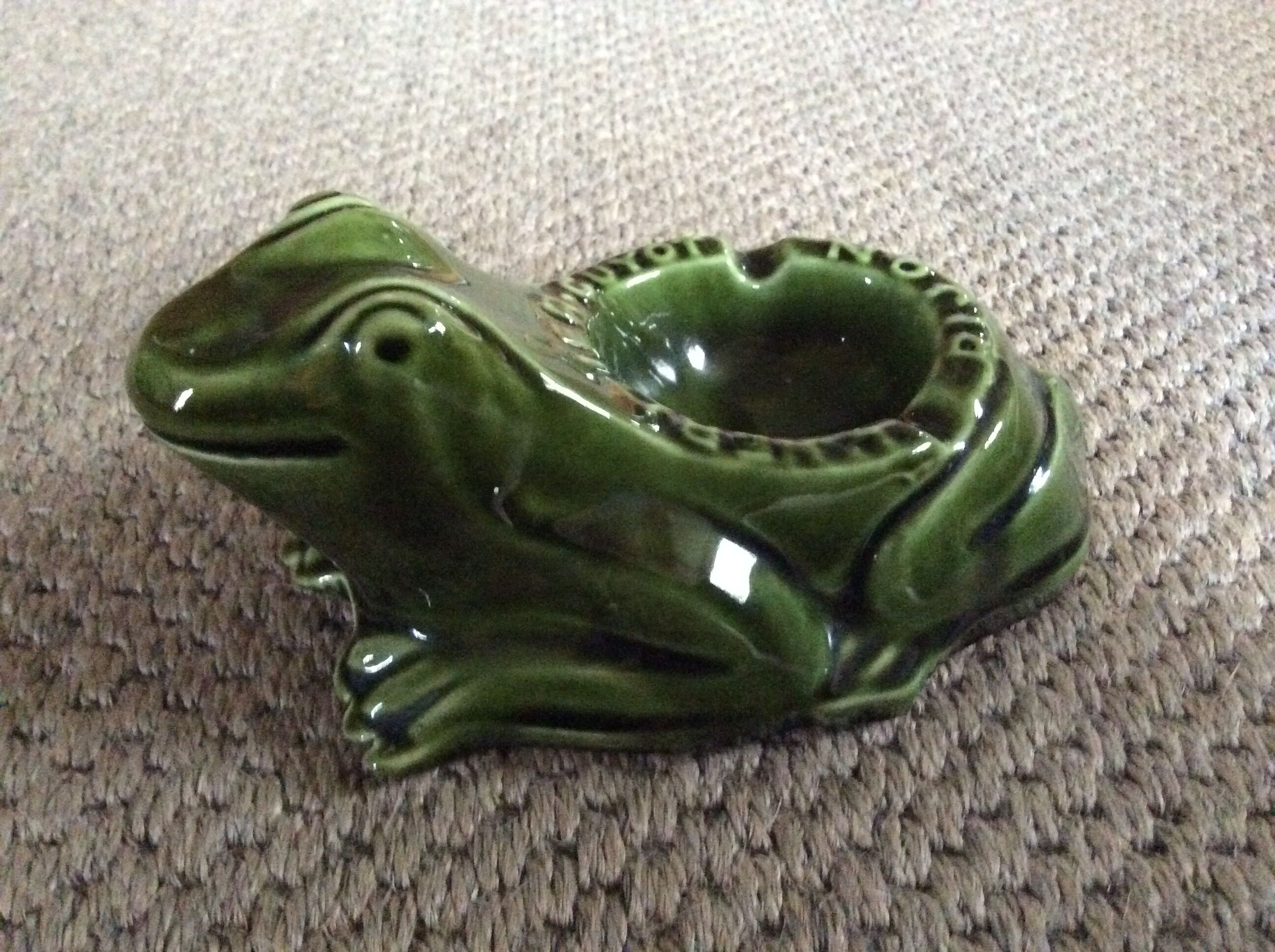 Frog ashtray
