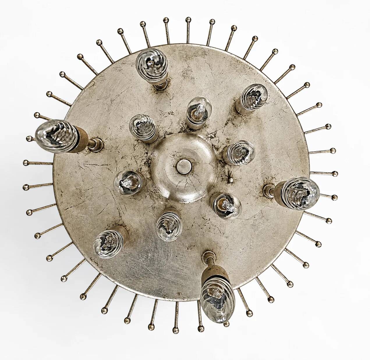 Italian Venini Murano “Bluino” curve chandelier by Venini curving glass lamp