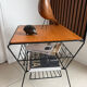 Side table / Vintage 50s-60s magazine rack table