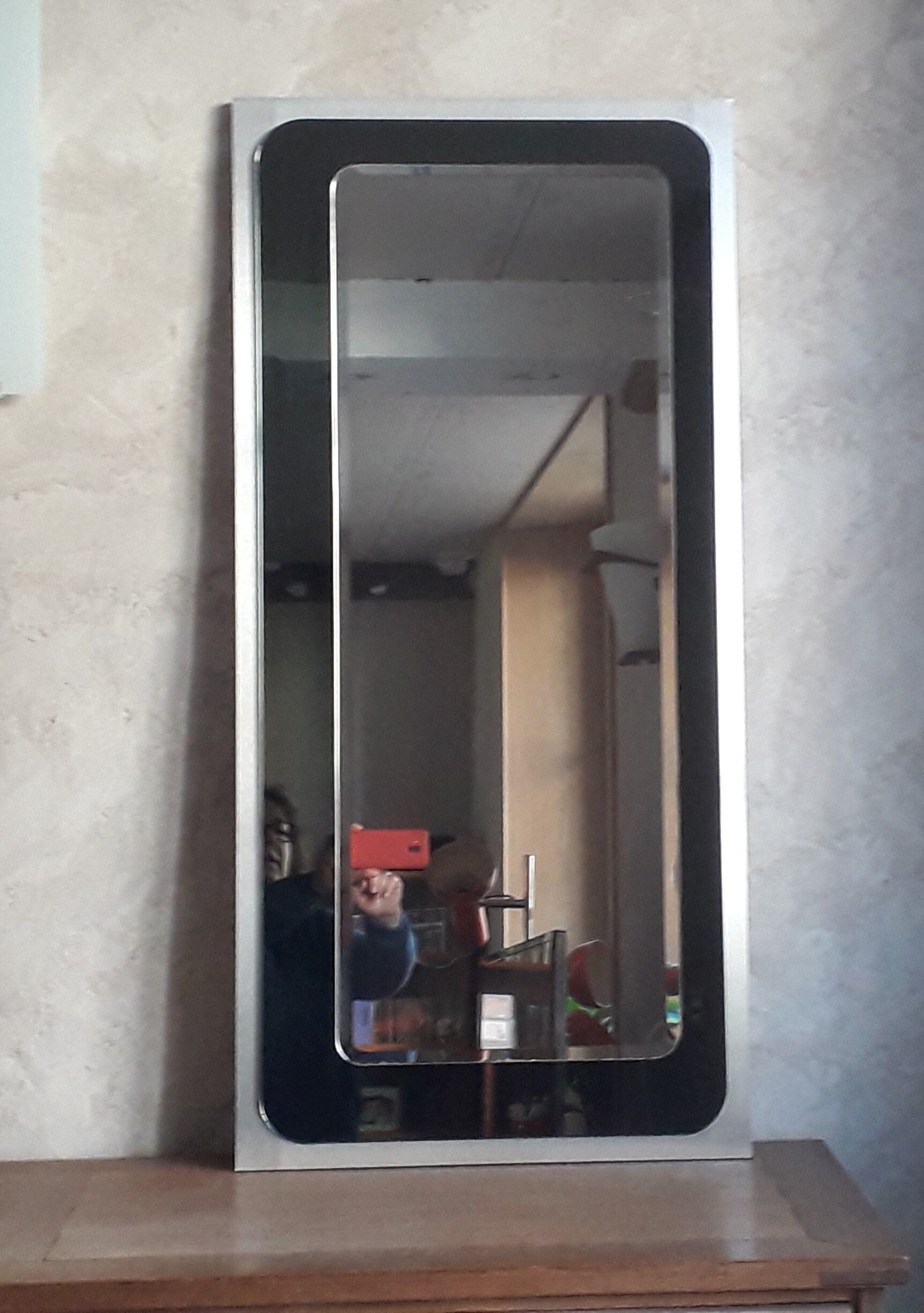 70s two-tone mirror - 97x46cm