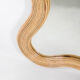 Large "waves" rattan mirror