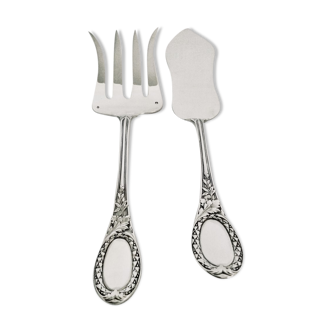 Solid silver fish service cutlery, Émile Puiforcat