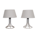 Pair of vintage lamps in metal 1970