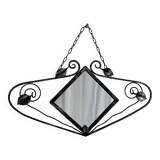 French Art Deco wrought iron mirror, 1930s