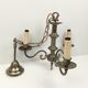 Chandelier 3 branches in brass tin color