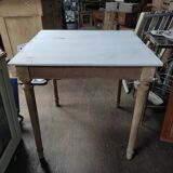 Table bois plateau patiné massif pieds Aéro-gommée dp 1122326