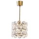 Carl Fagerlund, Glass and Brass Pendant Fagerhult/Orrefors, Scandinavian Modern