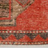 3x10 Rose Red Turkish Vintage Runner Rug,  80x309Cm SK 20304