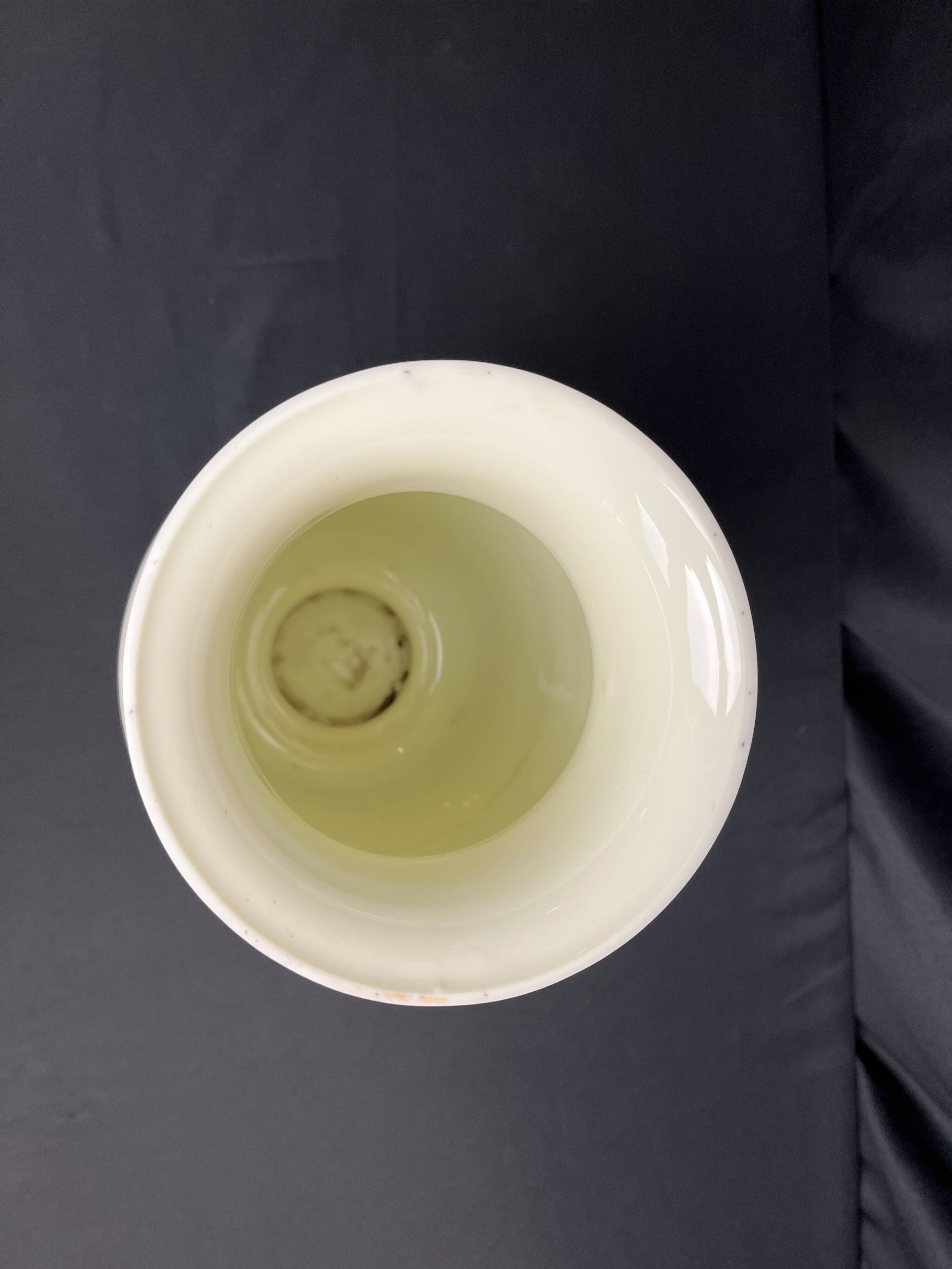 Large hand-painted porcelain vase, 20th century