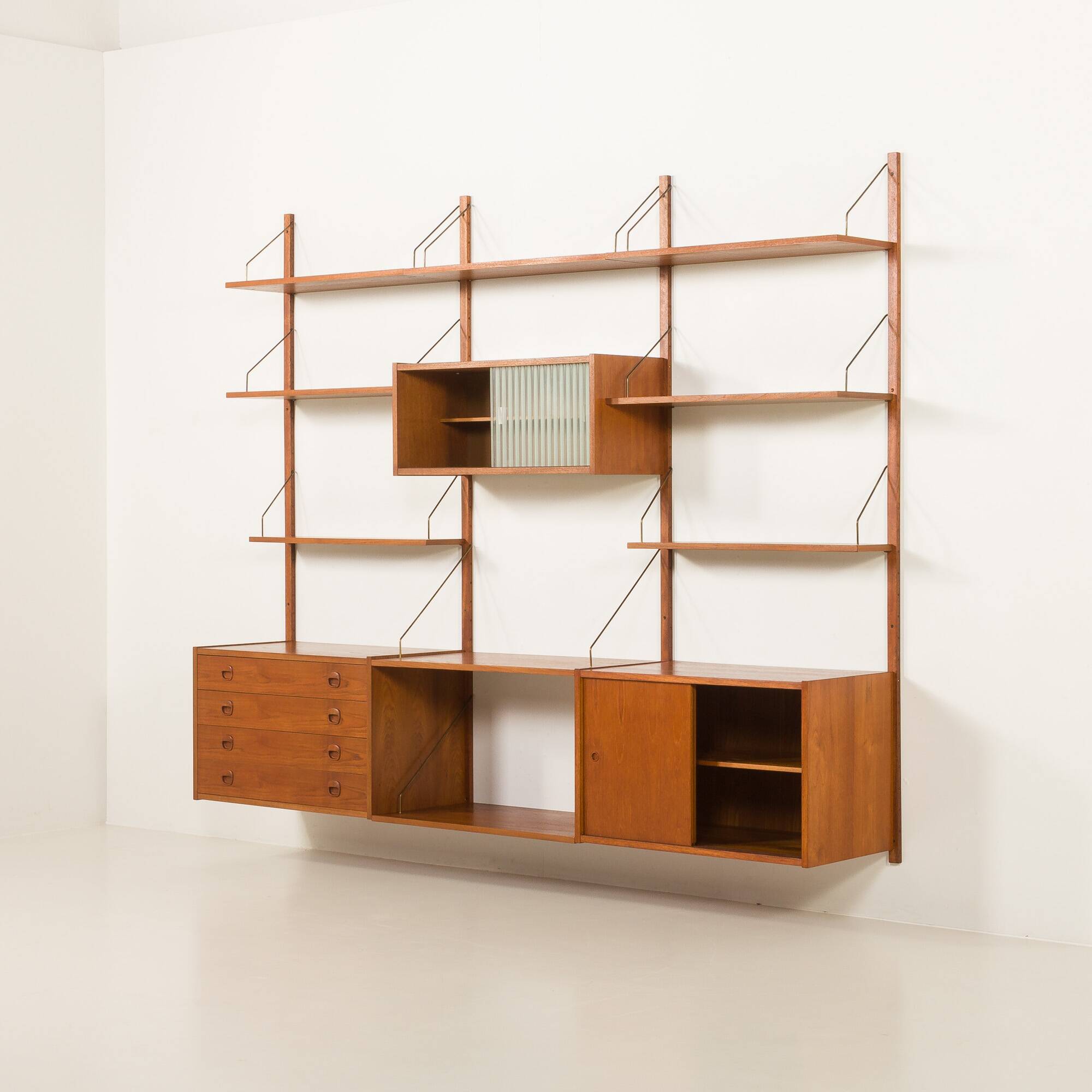 PS System vintage shelving unit by Randers Mobelfabrik, Denmark, 1960s