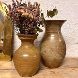 Brown ceramic vase
