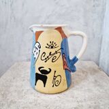 Vintage ceramic pitcher signed buxo
