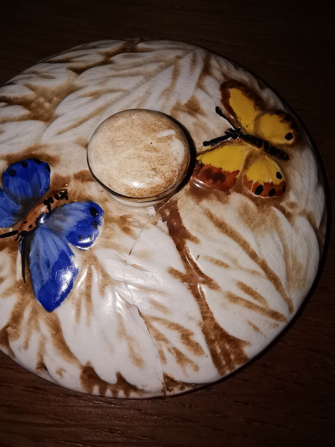 Vintage ceramic candy box