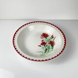Large salad bowl with "Oeillet" rim, Sarreguemines, 1920-50