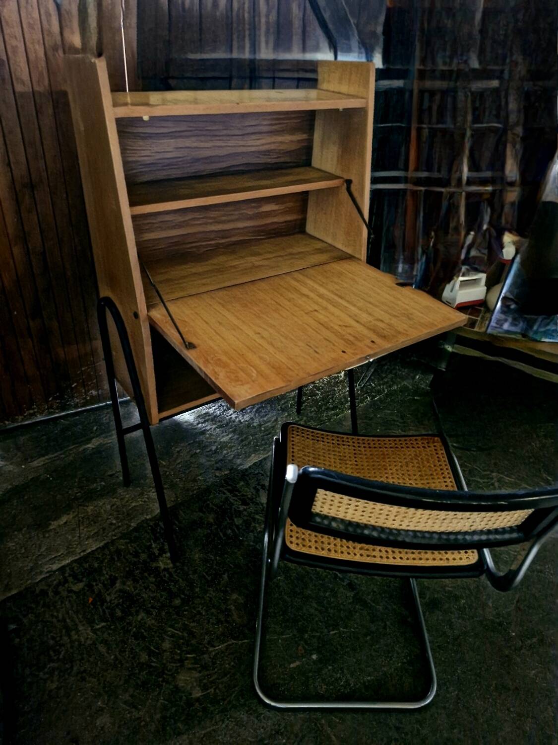 Bureau Secrétaire dans le goût Guariche, Hitier 1950, 60