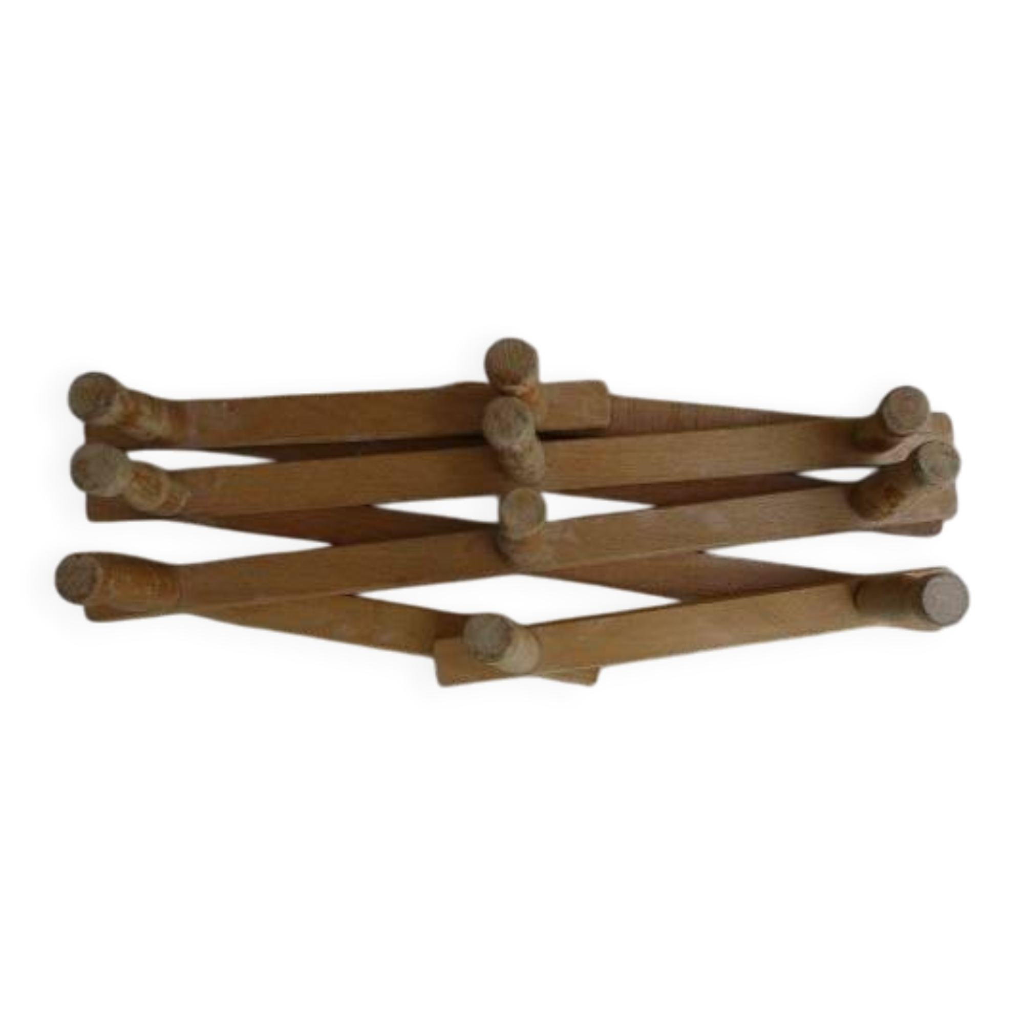 Wooden accordion coat rack