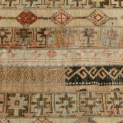 Tapis de couloir turc vintage beige crème, 80 x 224 cm