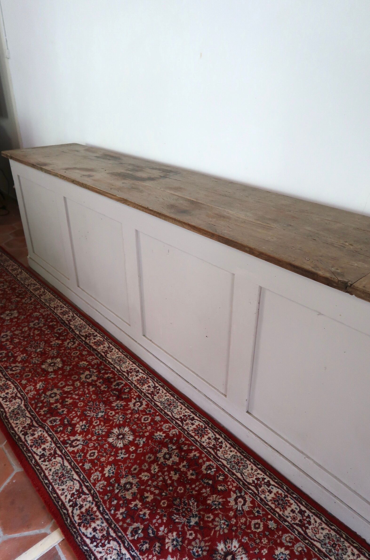 Meuble de métier comptoir en bois