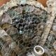 Lustre corbeille grappes de raisin Murano