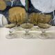 Ensemble de 6 verres vintage verre fumé
