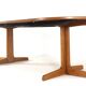 Round extendable dining table 2x 'Vienna' Thonet - mid-century modern style