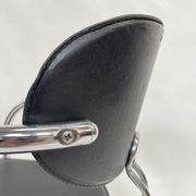 Vintage dining chair effezeta made in Italy design chrome