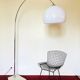 Lampadaire Arc avec pied en marbre