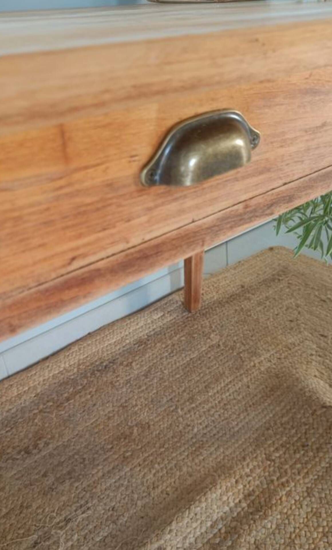 Old wooden table with drawer – Vintage desk
