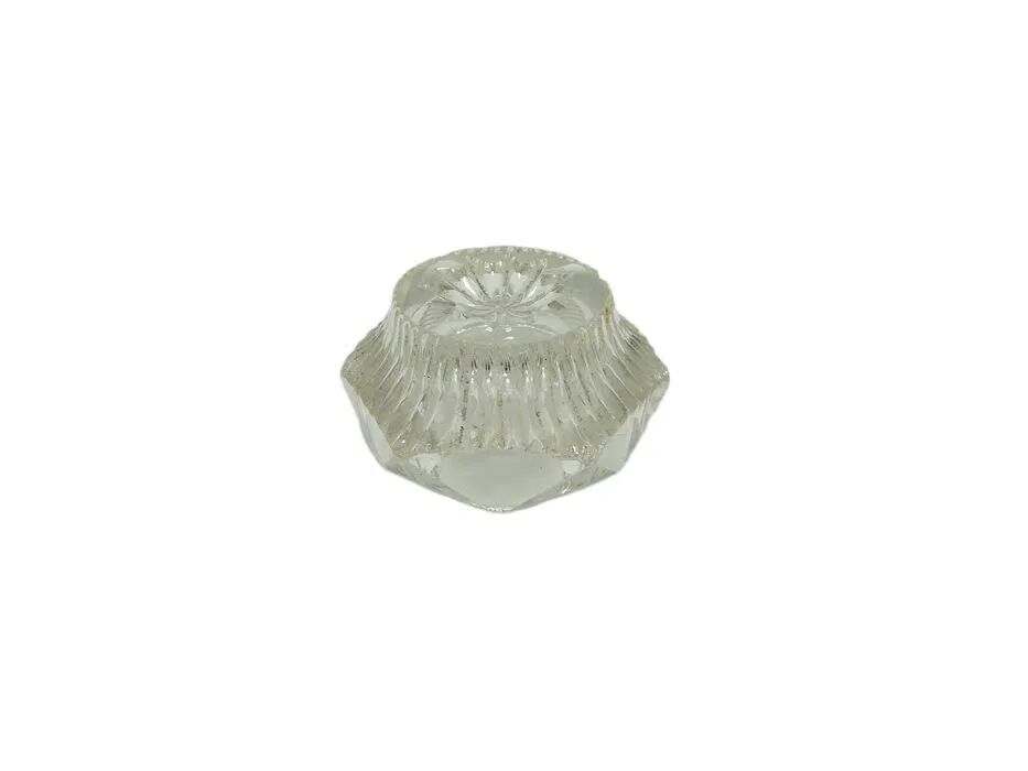 ABF Salt Shaker, art deco, transparent glass, Ząbkowice, Poland