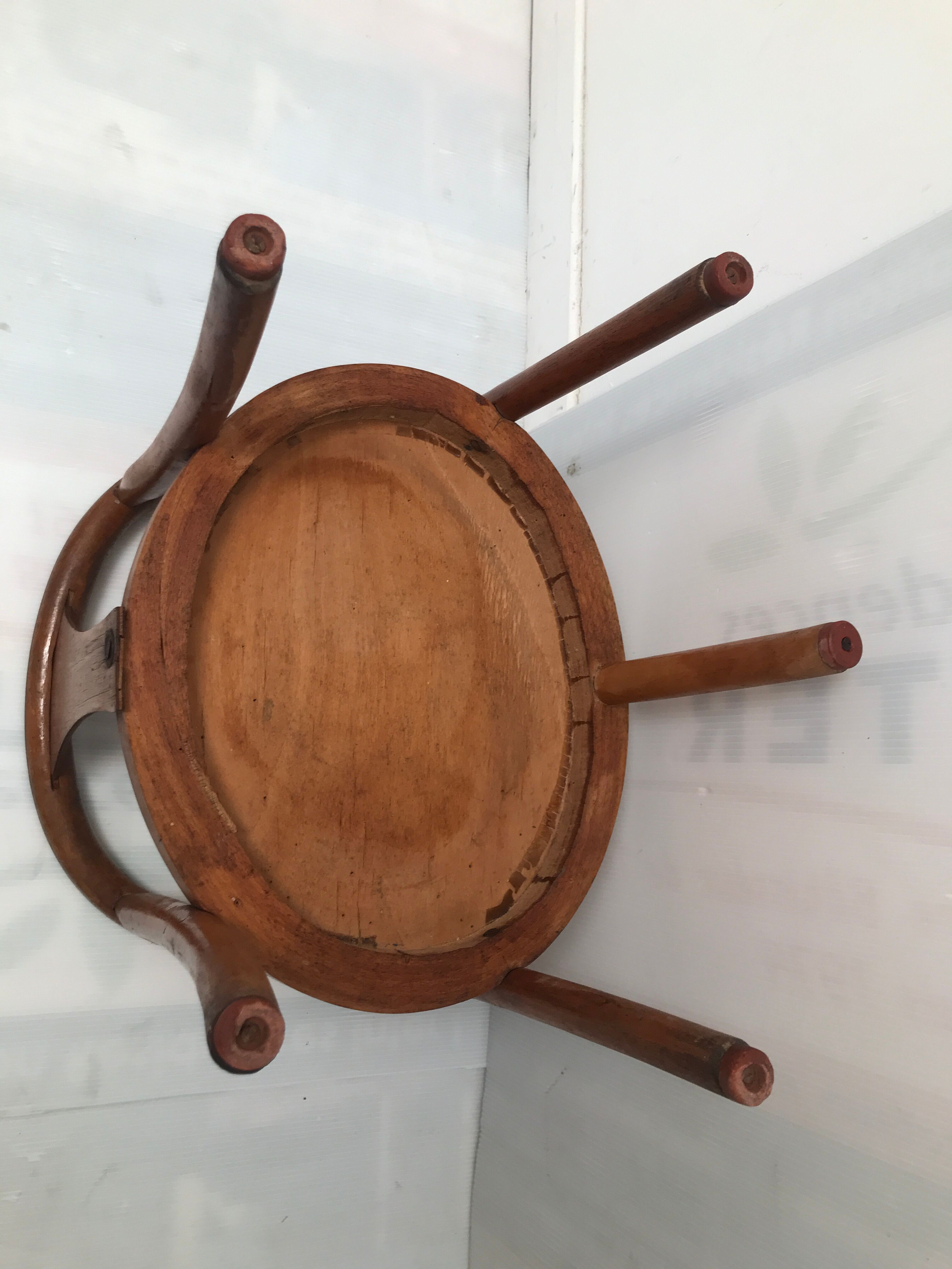 Fauteuil enfant bois courbé années 50-60