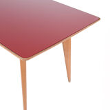 Dining table with glass top