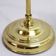 Brass and glass swan neck lamp