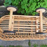 Alsatian rattan bed 1950