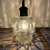 Set of two glass walking lamps