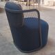 CIDER Ingrid armchair in grey and blue