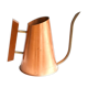 Modernist copper watering can, wooden handle, 1950s
