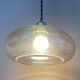 Antique amber glass pendant light