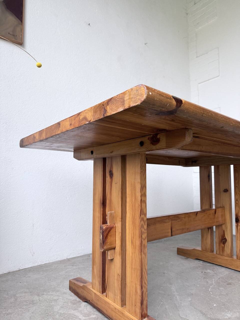 Mountain furniture table made of solid pine