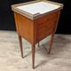Pair of Louis XVI Style Bedside Tables in Cherry Wood