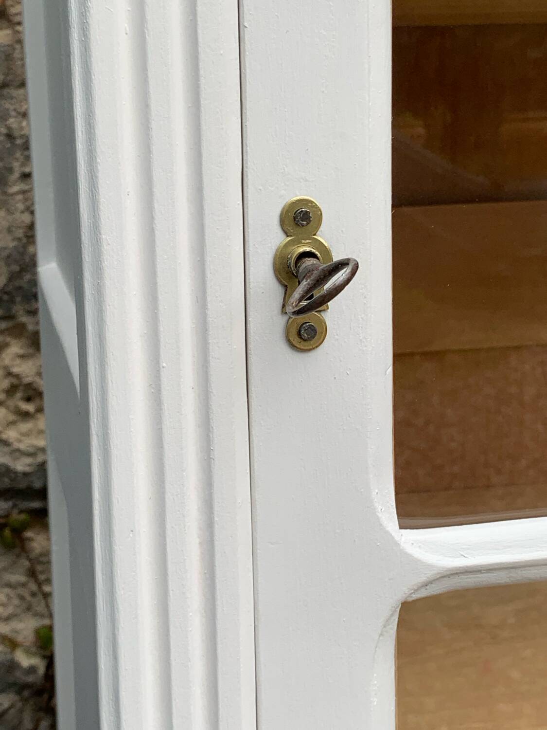 Antique Parisian glass cabinet H150