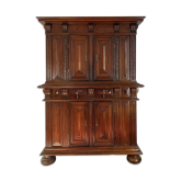 Buffet 2 body, Louis XIII style, late seventeenth century