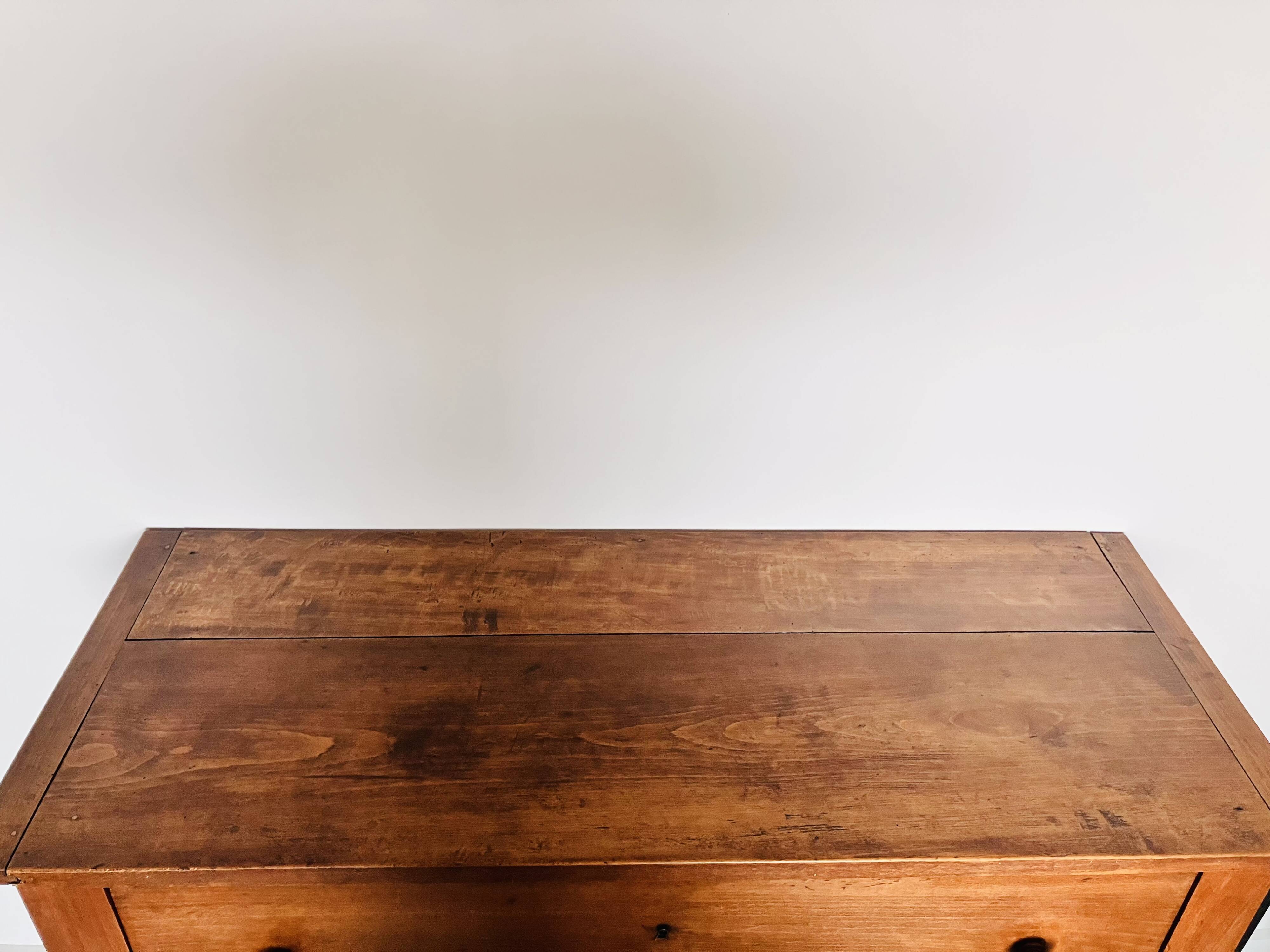 Antique solid wood chest of drawers