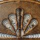 Vintage rattan headboard