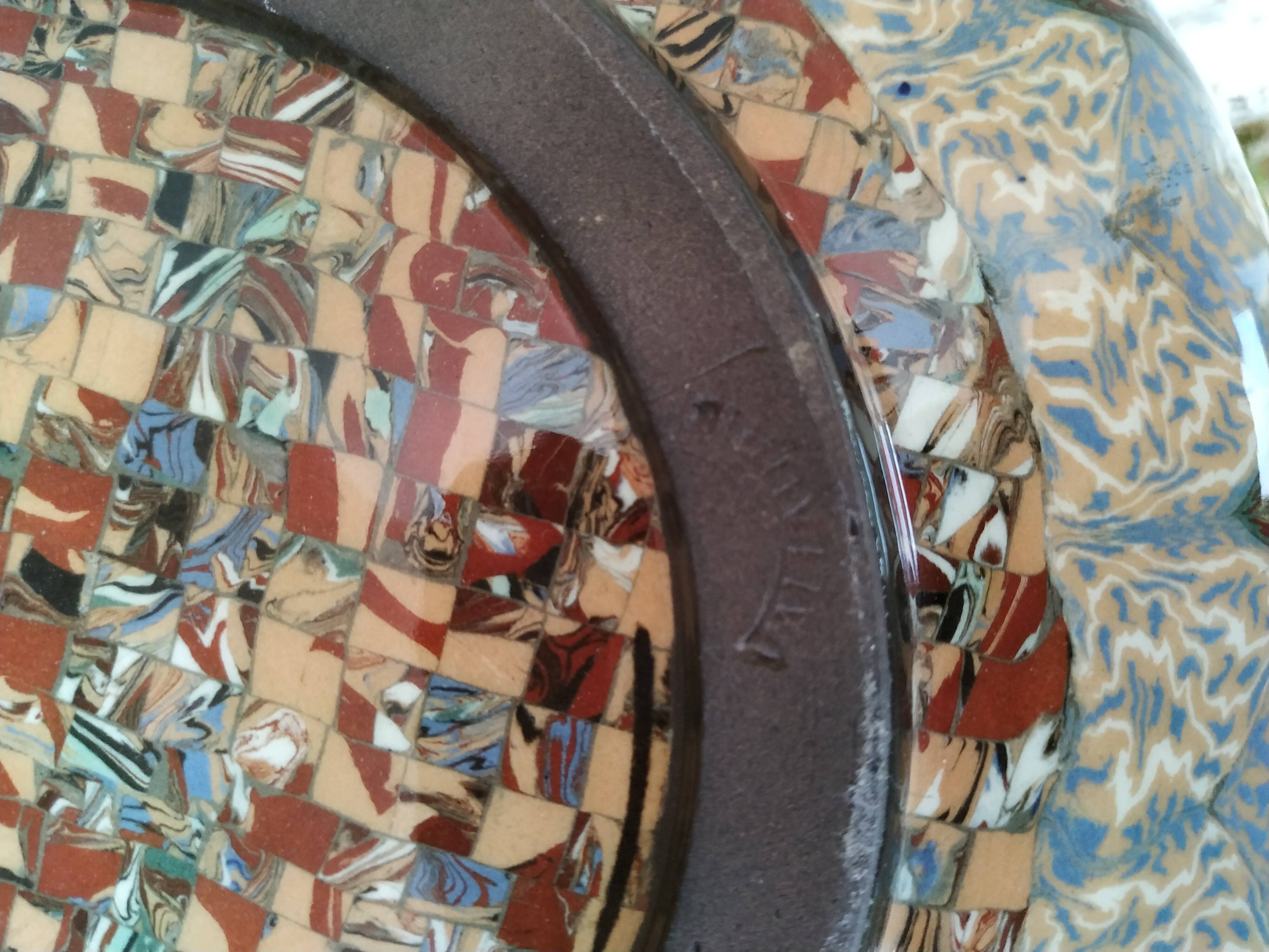 Cup Vallauris signed by Gerbino 26 cm