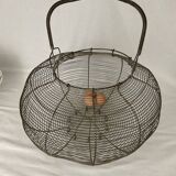 Salad or old egg basket made of vintage wire