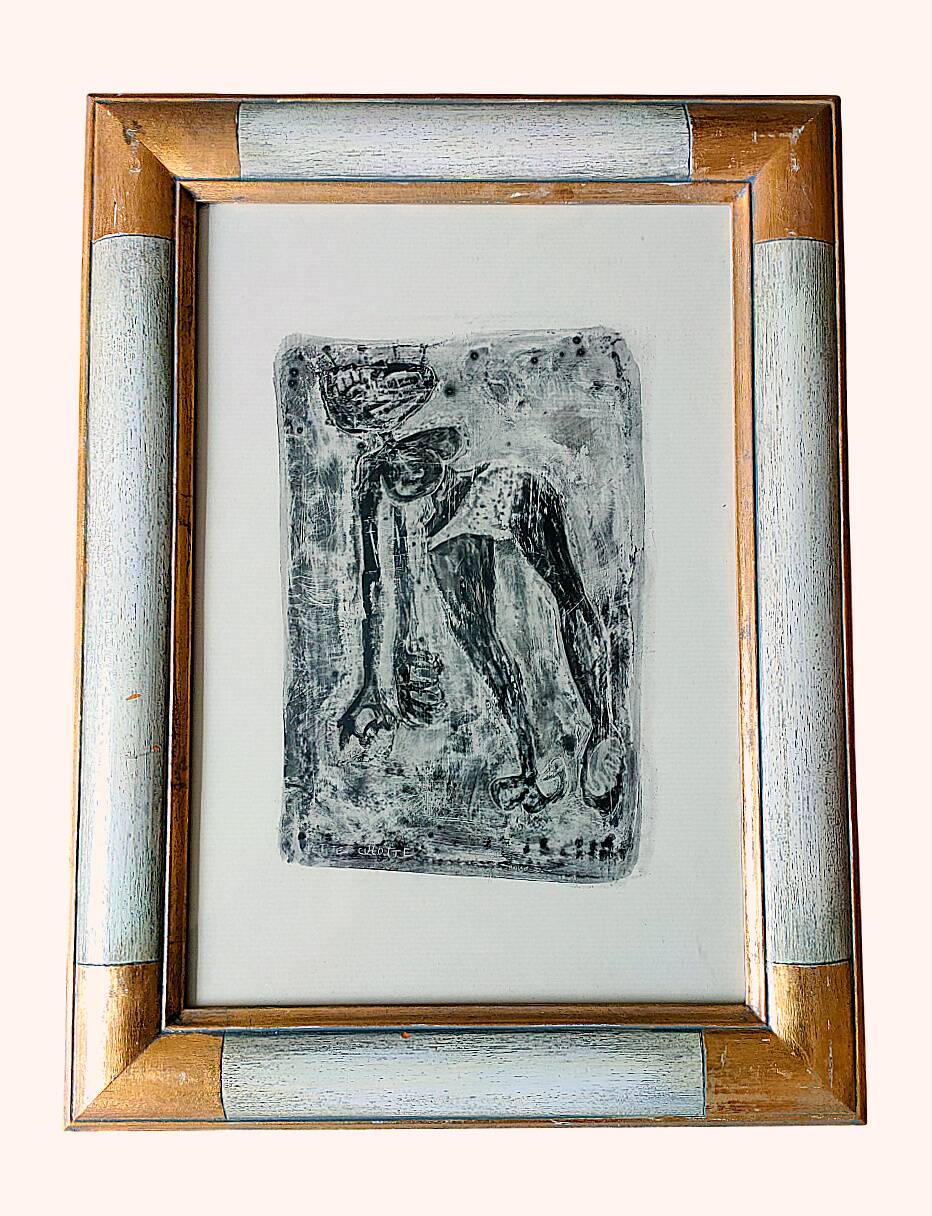 Painting ANIAKI (Danièle) - Mixed media p. plastic - 'Petite Culotte' 2001