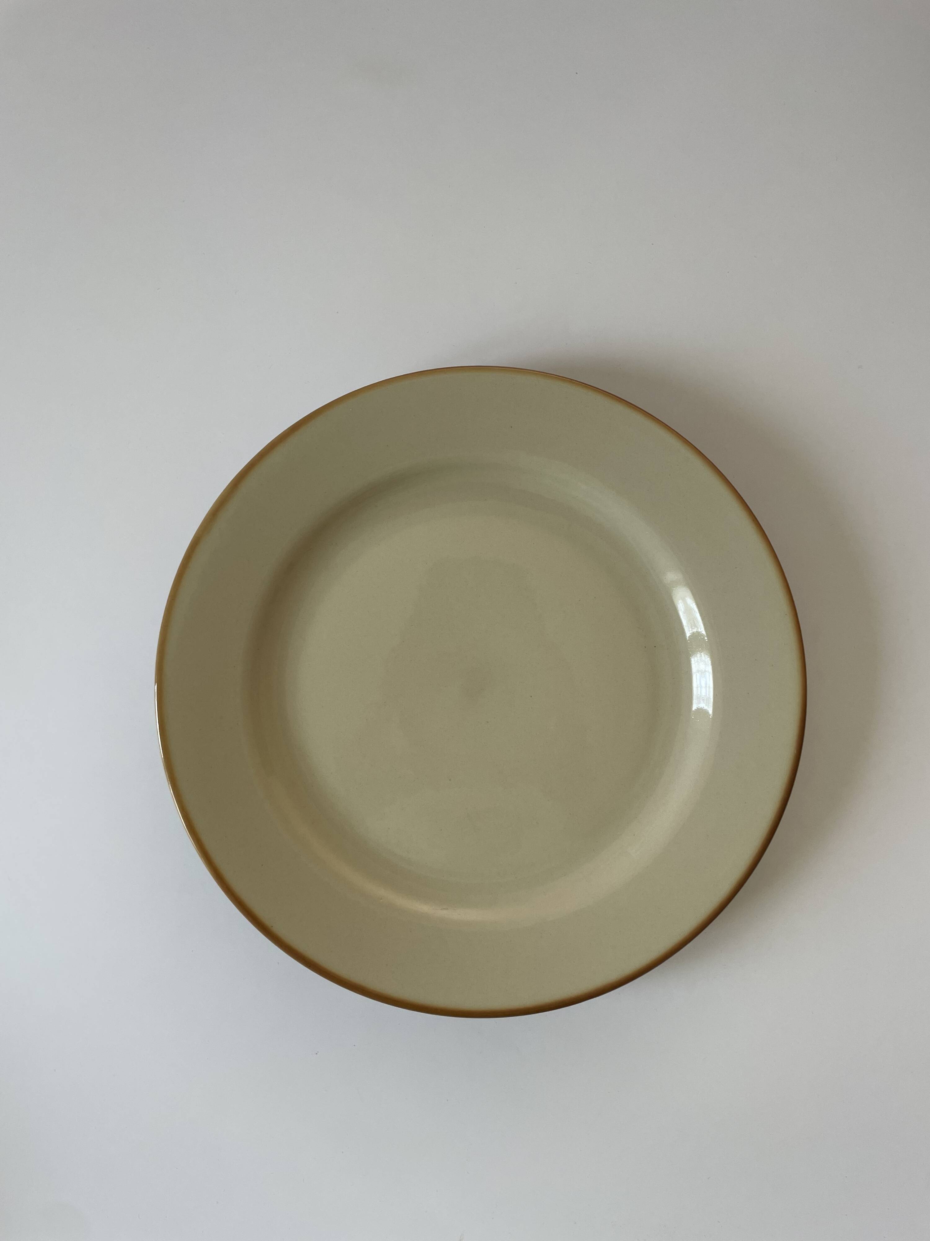 Stoneware plate Tulowice PT Poland 1970