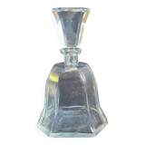 Vintage decanter with rectangular cap, flared shape