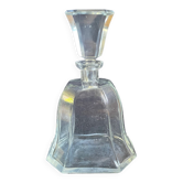 Carafe vintage avec bouchon rectangulaire, forme évasée