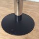 Groove extendable design dining table in tempered glass and chromed steel